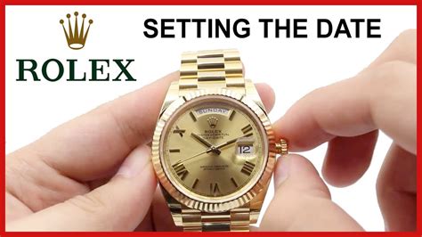 how to set the date on my rolex watch|Rolex watch date and date.